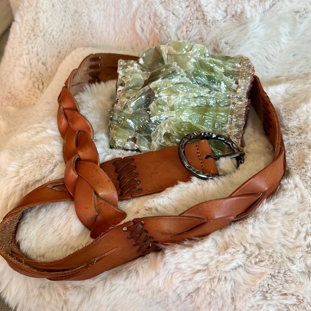 Leather belt